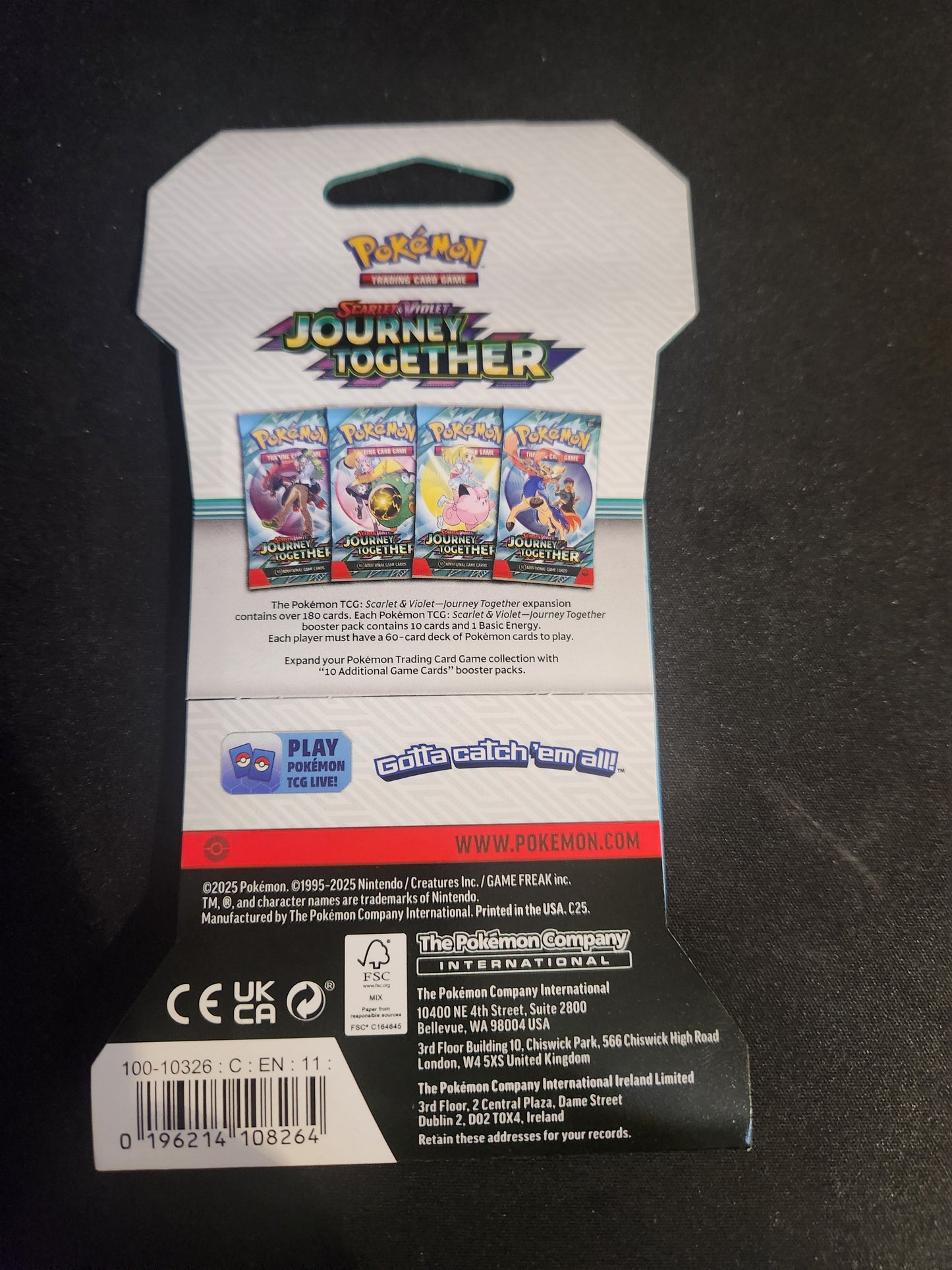 Pokémon Journey Together Sleeved Booster Pack