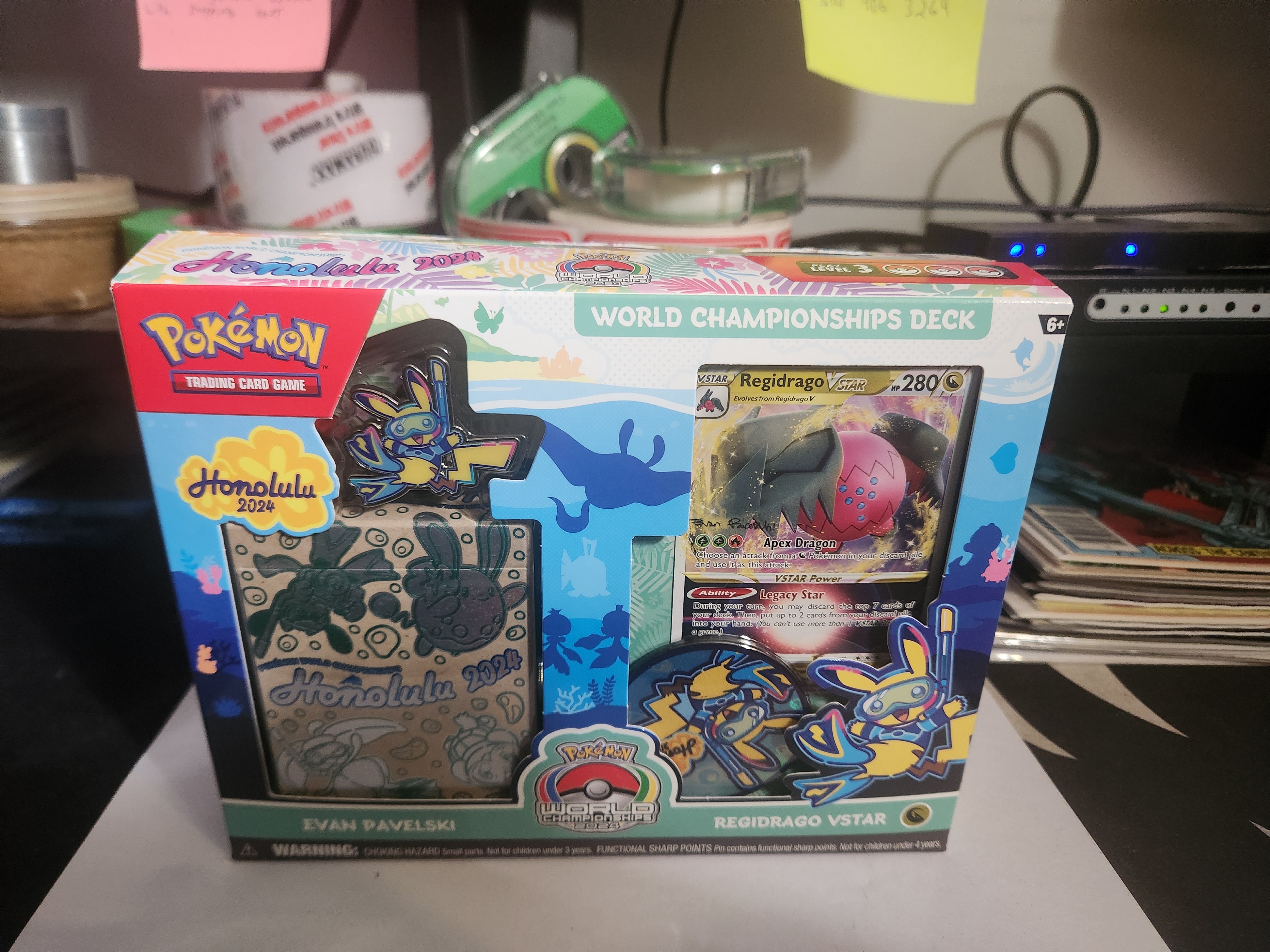2024 Pokmon World Championships Deck (Evan Pavelski, Regidrago VSTAR) Infini Comix / Infinite Comics 2024 Pokmon World Championships Deck (Evan Pavelski, Regidrago VSTAR) Infini Comix / Infinite Comics