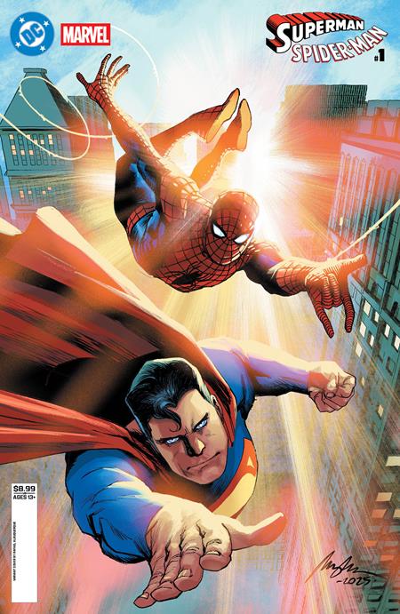 DC MARVEL SUPERMAN SPIDER-MAN #1 (ONE SHOT) CVR C RAFAEL ALBUQUERQUE CARD STOCK VAR