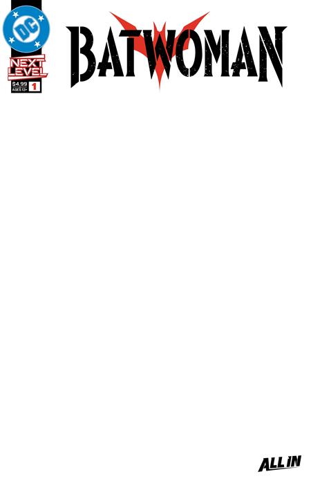 BATWOMAN #1 CVR F BLANK CARD STOCK VAR