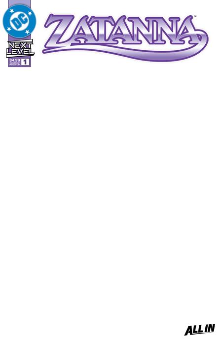 ZATANNA (2026) #1 CVR F BLANK CARD STOCK VAR