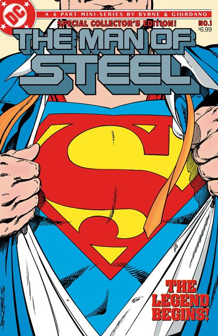 MAN OF STEEL #1 FACSIMILE EDITION CVR C JOHN BRYNE FOIL VAR