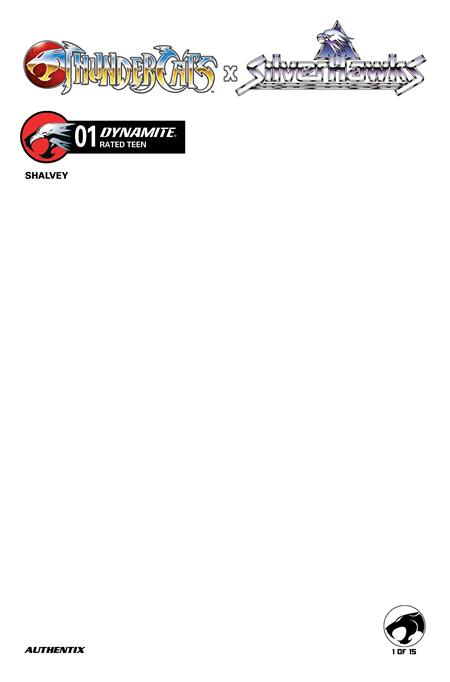 THUNDERCATS X SILVERHAWKS #1 CVR F BLANK AUTHENTIX VAR