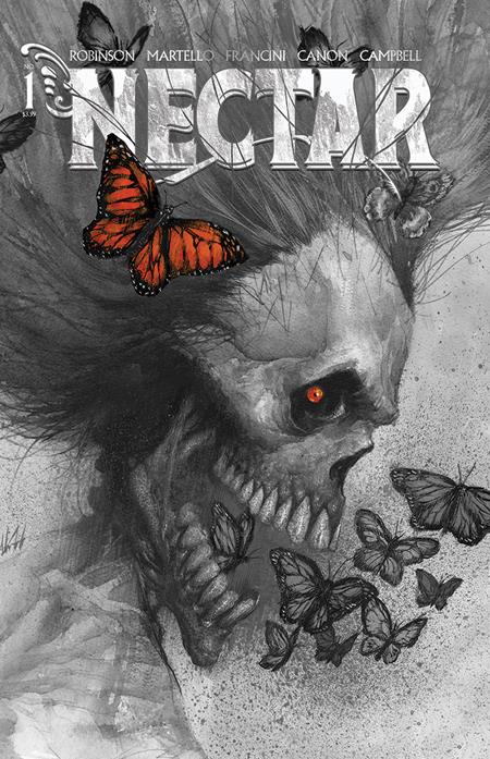 NECTAR #1 Third Printing Cvr D Inc 1:20 Jonathan Wayshak B&W Var