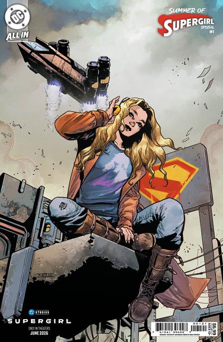 SUMMER OF SUPERGIRL SPECIAL #1 (ONE SHOT) CVR D MAHMUD ASRAR SUPERGIRL MOVIE CARD STOCK VAR