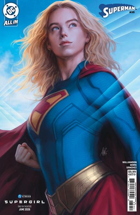 SUPERMAN #39 CVR E STANLEY ARTGERM LAU SUPERGIRL MOVIE CARD STOCK VAR (THE REIGN OF THE SUPERBOYS)