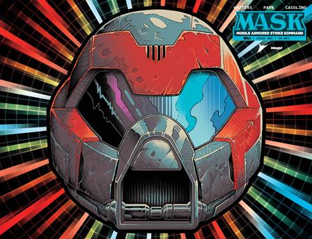MASK #1 CVR P PYE PARR & LUKE PREECE & ANDRES JUAREZ DIE CUT FOIL MASK VAR