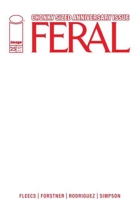 FERAL #25 CVR E BLANK SKETCH VAR