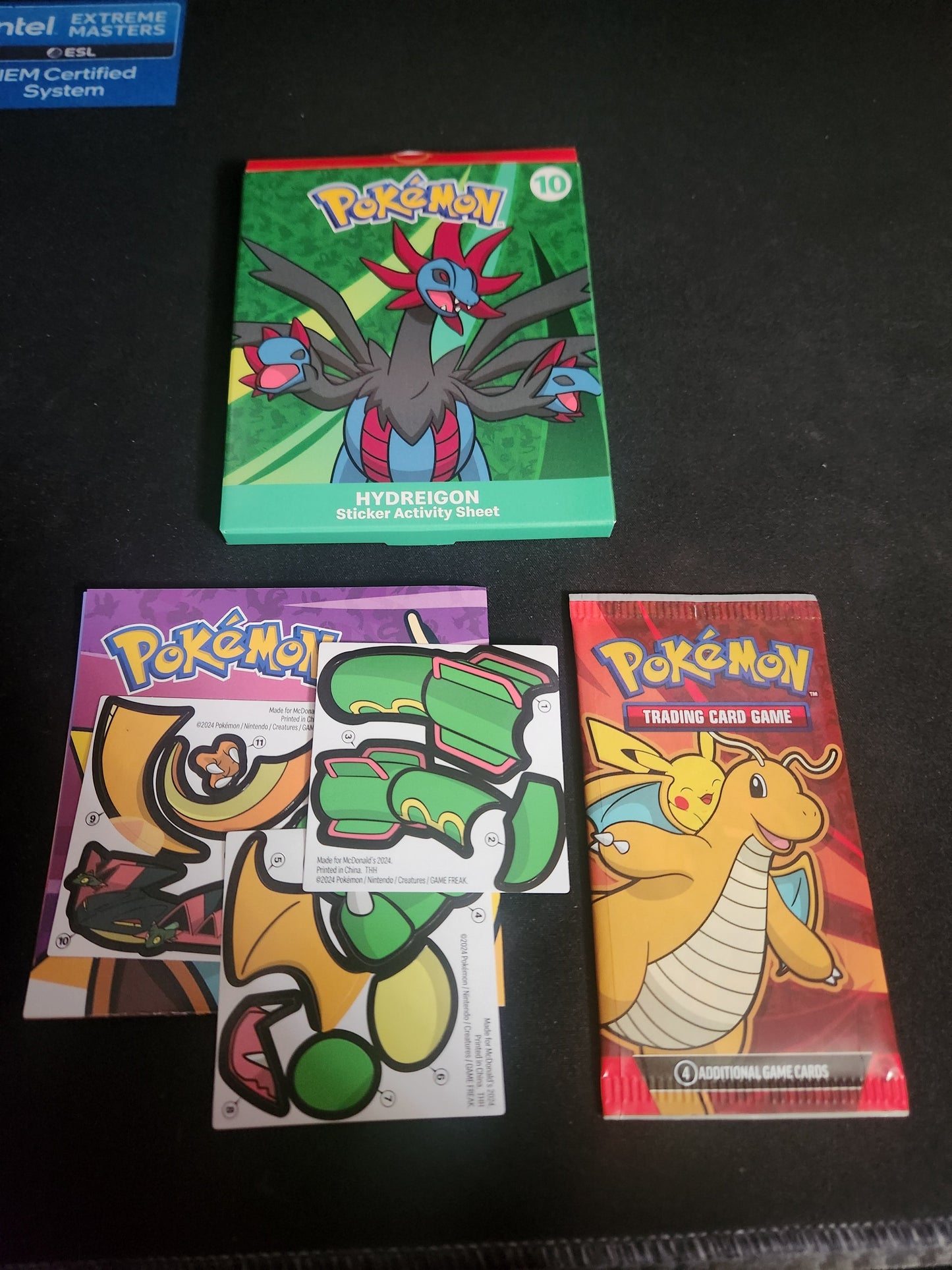 Pokémon McDonald's 2025 English cards  Hydreigon toy 10 complete.