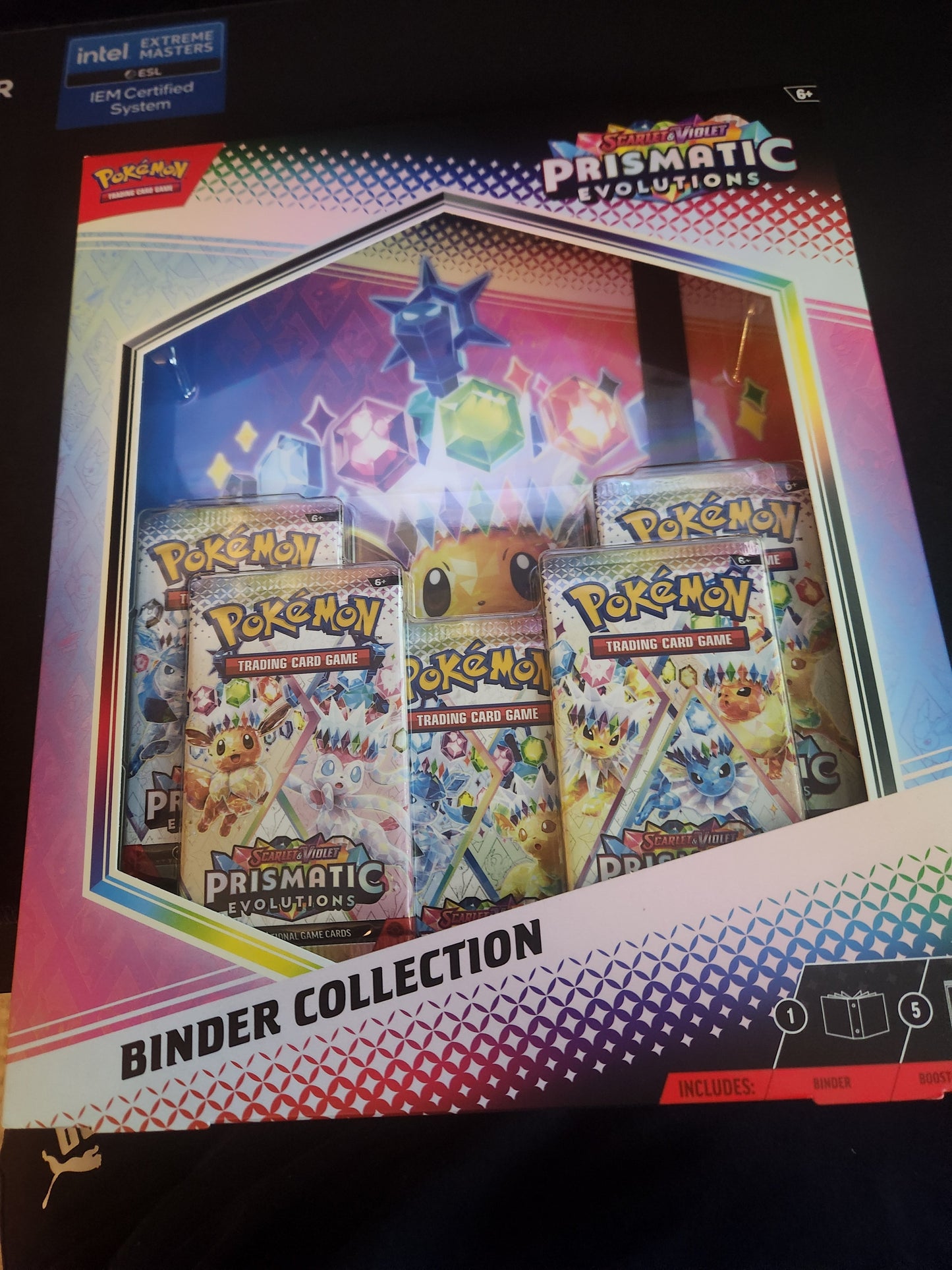 Pokémon prismatic evolution binder collection