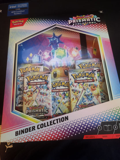 Pokémon prismatic evolution binder collection