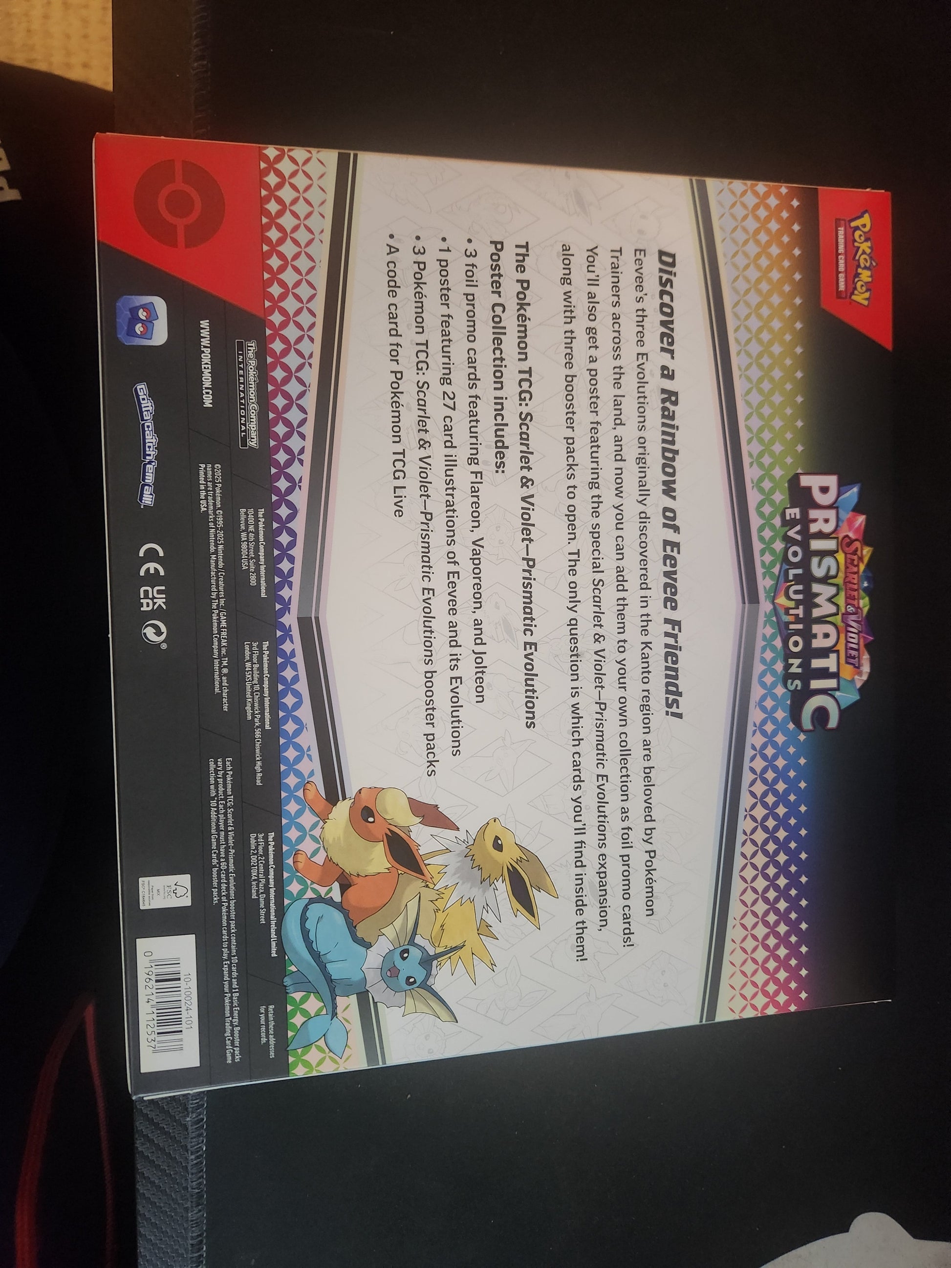 Pokemon Prismatic Evolution poster collection Infini Comix / Infinite Comics Pokemon Prismatic Evolution poster collection Infini Comix / Infinite Comics
