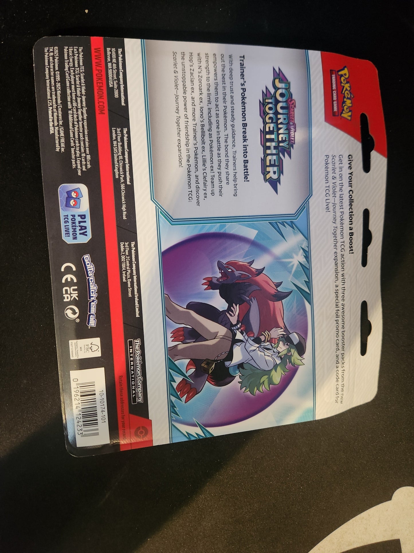 Pokémon Journey Together 3 Pack Blister Scrafty