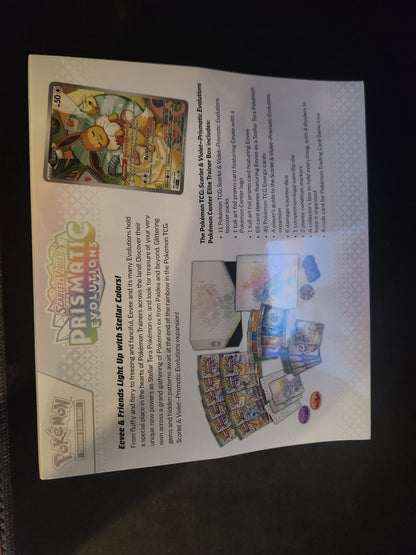 Scarlet & Violet-Prismatic Evolutions Pokémon Center Elite Trainer Box