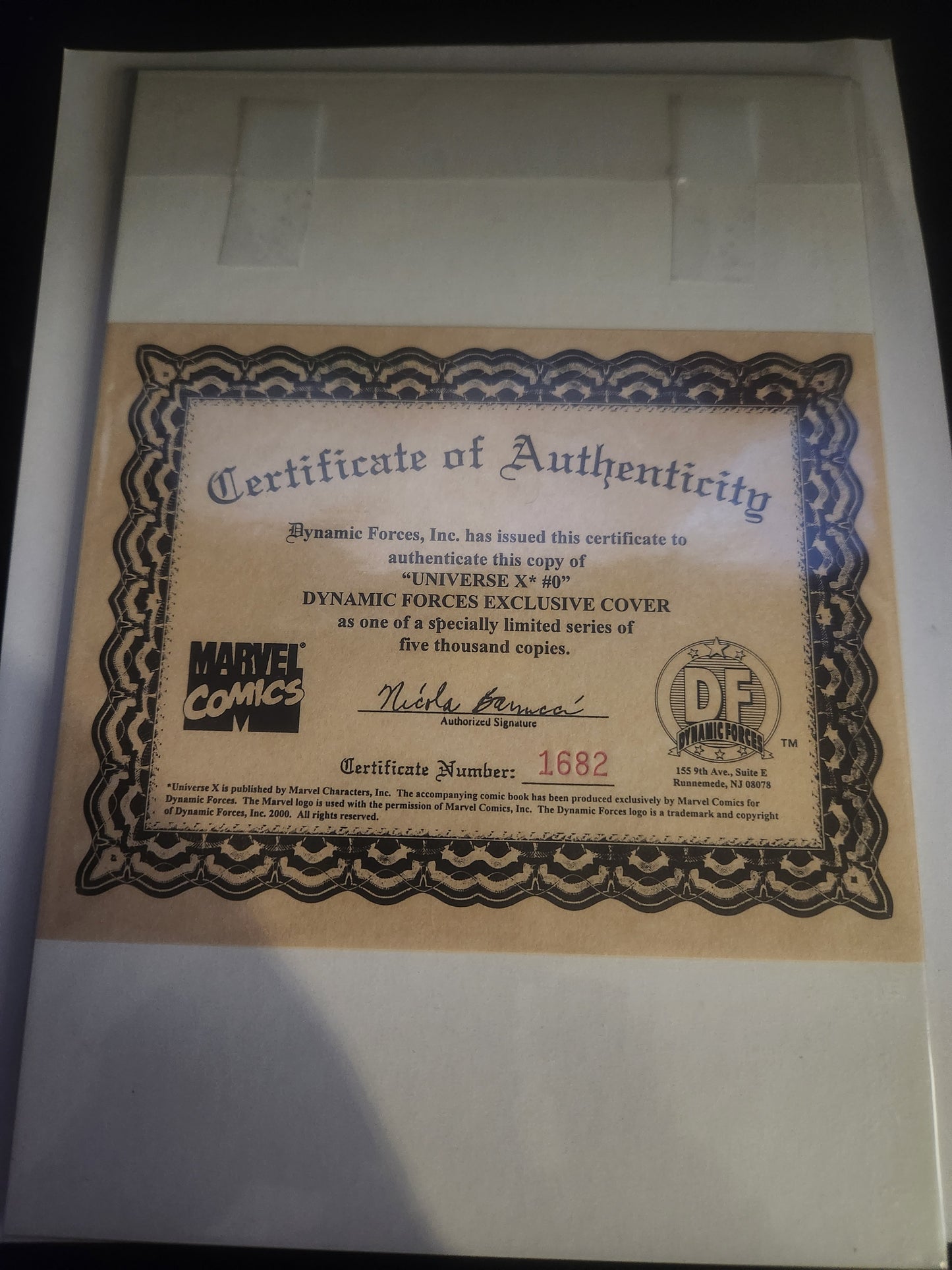 Universe X #0  Dynamic Forces Exclusive ⋅ Marvel ⋅ 2000