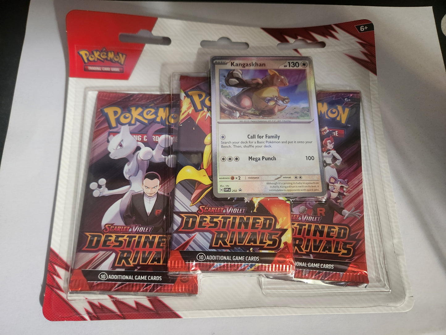 Pokemon estined Rivals Three-Booster Blister Kangaskhan promo