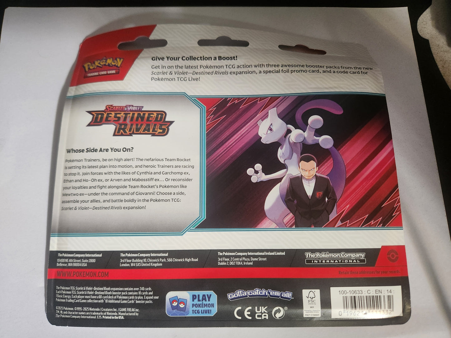 Pokemon estined Rivals Three-Booster Blister Kangaskhan promo