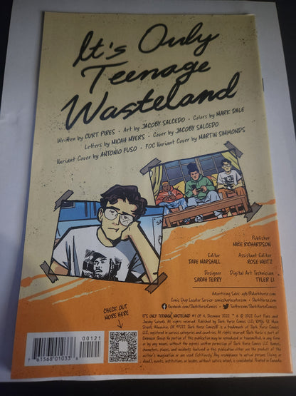 It's Only Teenage Wasteland #1 1:10 ⋅ Dark Horse ⋅ 2022