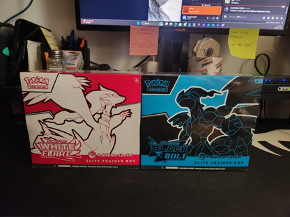 Pokemon Center Black Bolt & White Flare Etb set