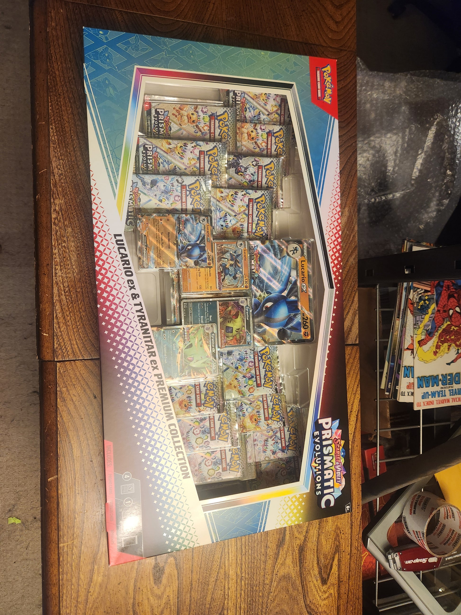 pokemon trading card game tyranitar ex premium collection box Pokemon Lucario Ex & Tyranitar Ex Premium Collection – Infini Comix / Infinite Comics
