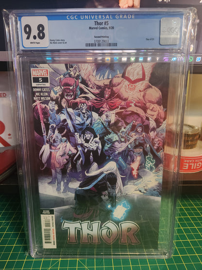 Thor #5 Non-Key 2nd Print ⋅ Marvel ⋅ 2020 CGC 9.8