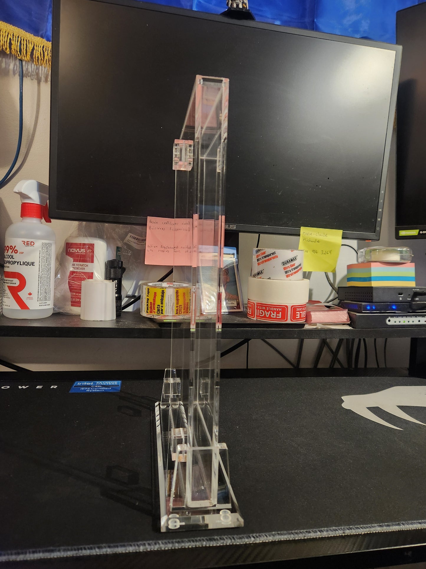 CGC Acrylic case with stand and hanging hook