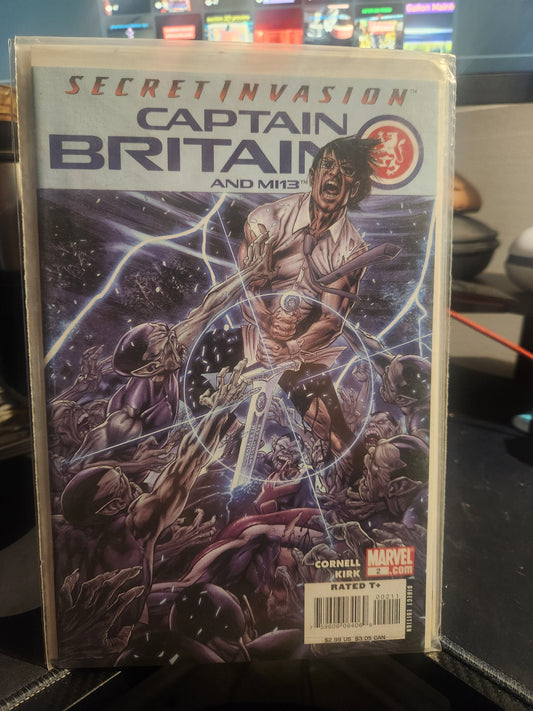 Captain Britain and MI 13 #2 Marvel 2008 Vol. 1