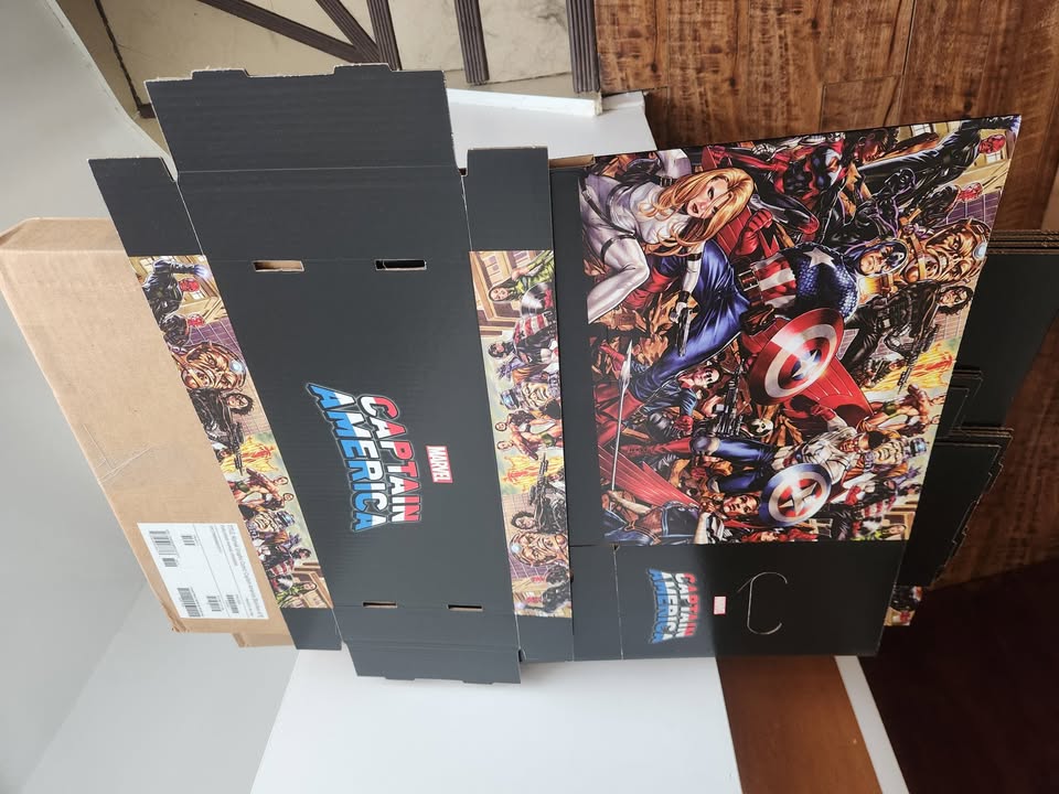 Captain America short comic box