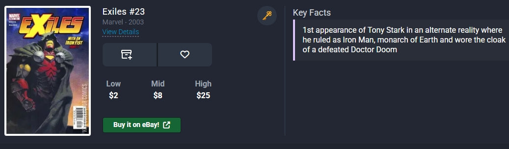 Exiles #23 Marvel ⋅ 2003