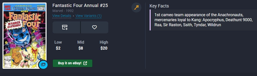 Fantastic Four Annual #25 / Marvel ⋅ 1992