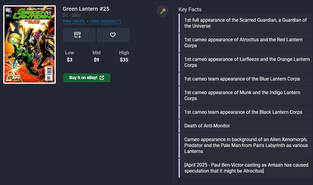 Green Lantern #25 / DC ⋅ 2007