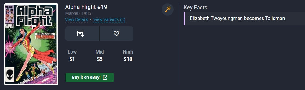 Alpha Flight #19 Marvel ⋅ 1985