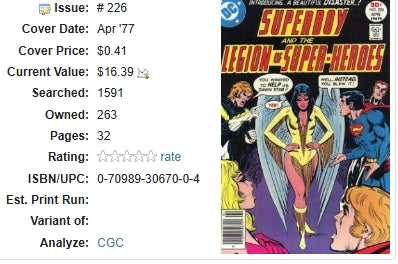 Superboy and the Legion of Super-Heroes #226 / DC ⋅ 1977