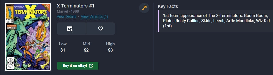 X-Terminators #1 Marvel ⋅ 1988
