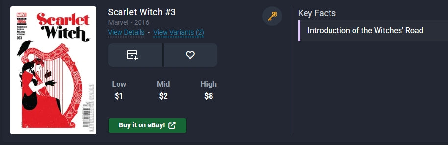 Scarlet Witch #3 Marvel ⋅ 2016