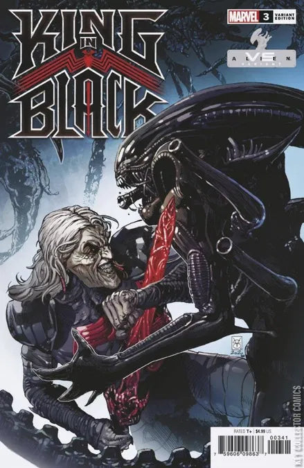 King In Black #3 Variant Valerio Giangiordano Marvel vs Alien Cover