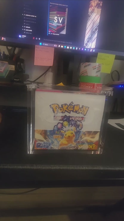 Acrylic Pokémon Booster box Magnetic Protector case
